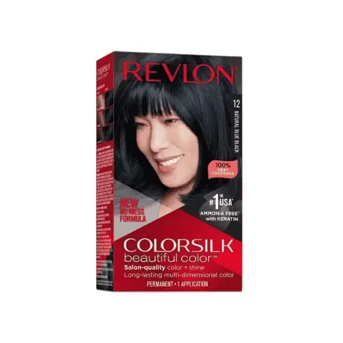 Revlon ColorSilk Beautiful Hair Color 12 Natural Blue Black