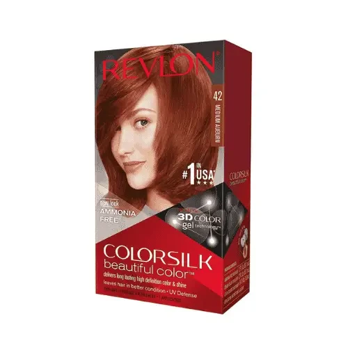 Revlon ColorSilk Beautiful Hair Color 42 Medium Auburn